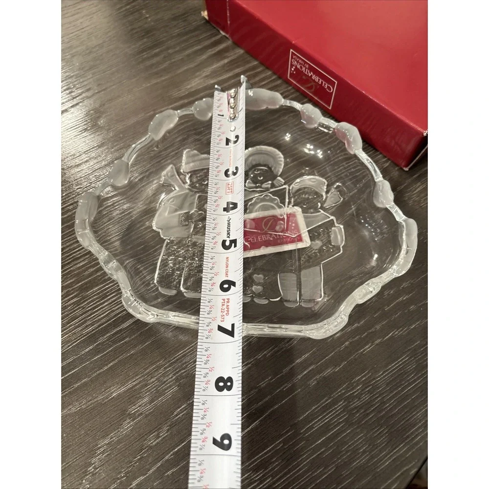 Celebrations by‎ MIKASA Carolers Collection Frosted Snack Candy Sweet Dish Japan